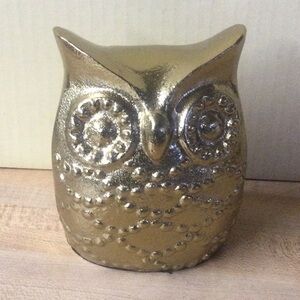 New Gold Metal Owl Art